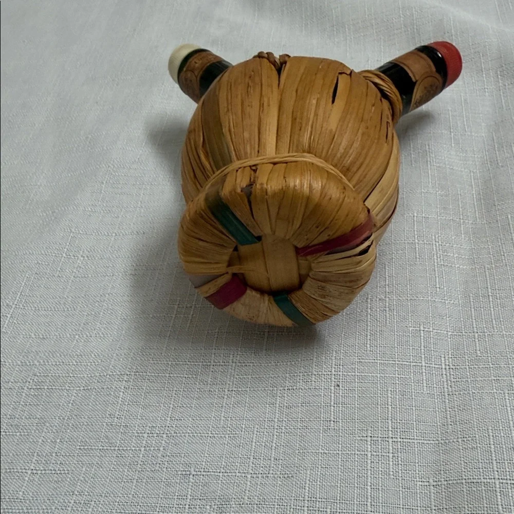 Vintage Chianti Conti Serristori Wicker Wine Bottle‎
